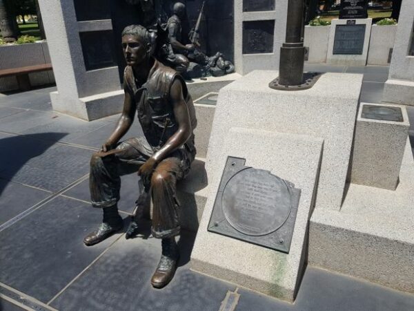 THE CALIFORNIA VIETNAM VETERANS MEMORIAL STATUE A