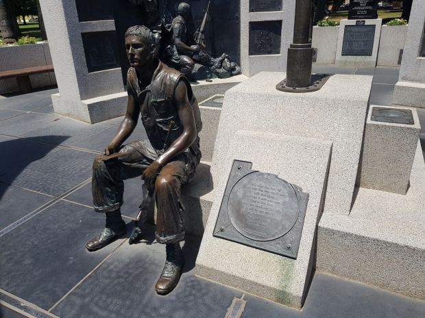 THE CALIFORNIA VIETNAM VETERANS MEMORIAL STATUE A