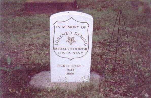 LORENZO DEMING GRAVESTONE