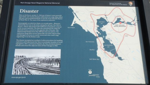 PORT CHICAGO DISASTER MEMORIAL PLAQUE