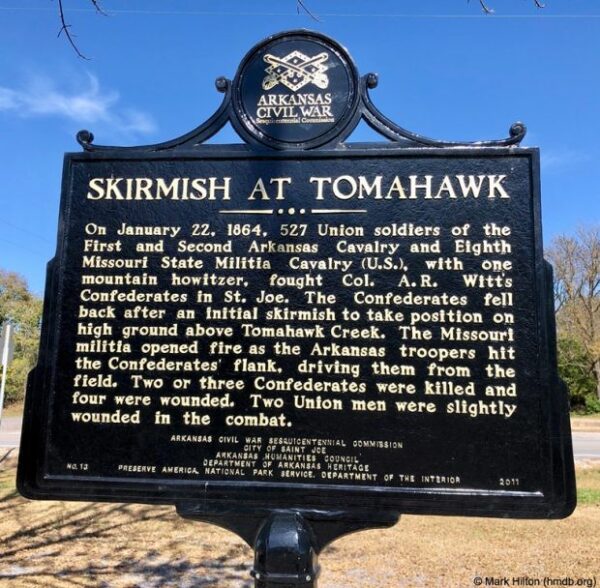 SKIRMISH AT TOMAHAWK MEMORIAL MARKER