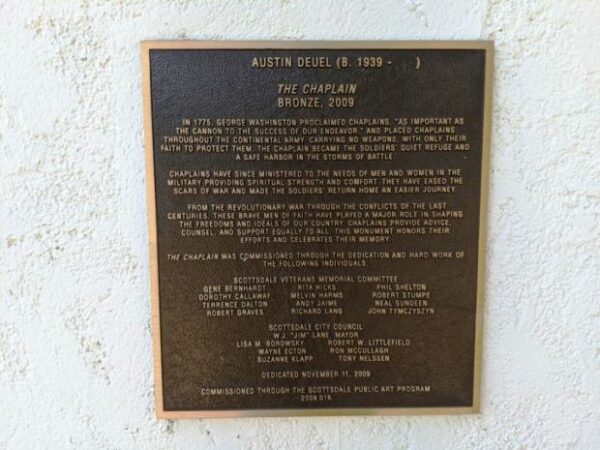 THE CHAPLAIN WAR MEMORIAL PLAQUE