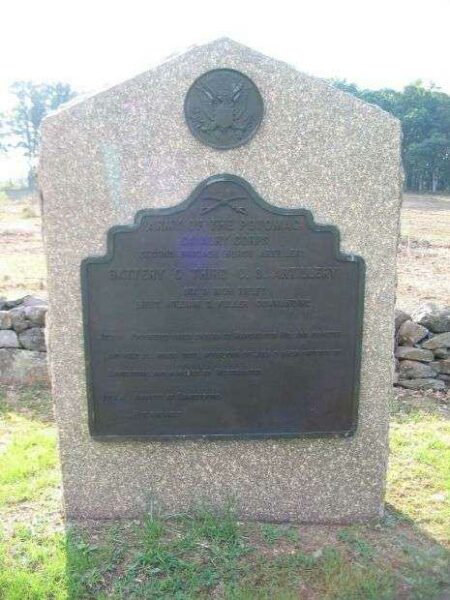 BATTERY C, THIRD U.S. ARTILLERY WAR MEMORIAL