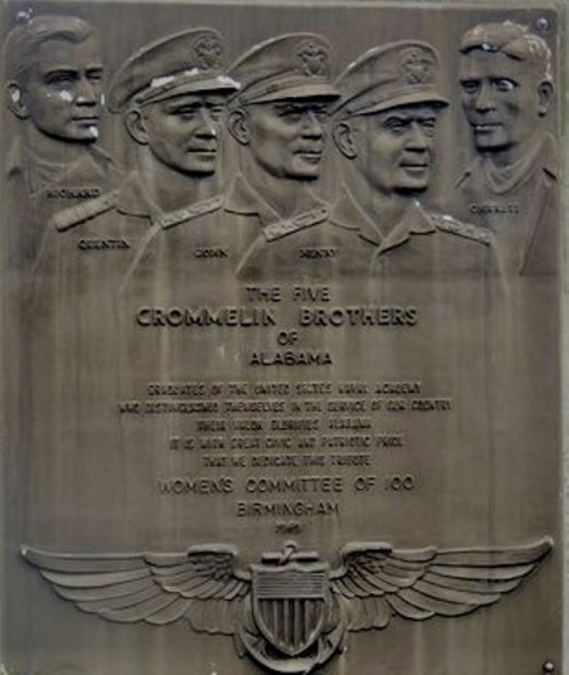 THE FIVE CROMMELIN BROTHERS WAR MEMORIAL PLAQUE