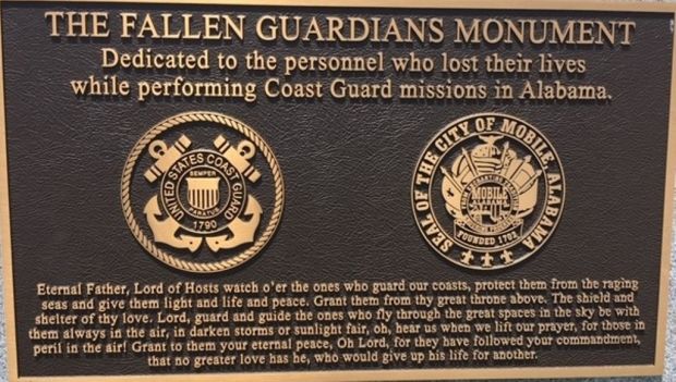 THE FALLEN GUARDIANS MONUMENT PLAQUE A
