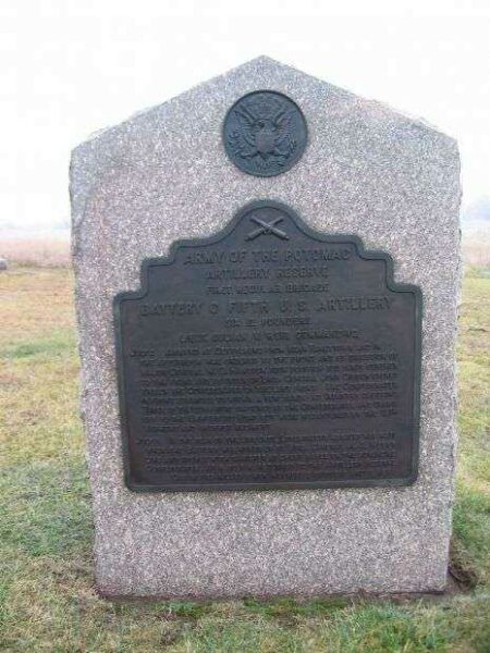 BATTERY C, FIFTH U.S. ARTILLERY WAR MEMORIAL