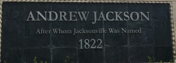 ANDREW JACKSON WAR MEMORIAL PLAQUE