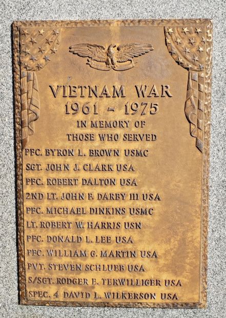 TITUSVILLE VIETNAM WAR MEMORIAL PLAQUE