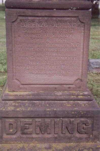 LORENZO DEMING MEMORIAL