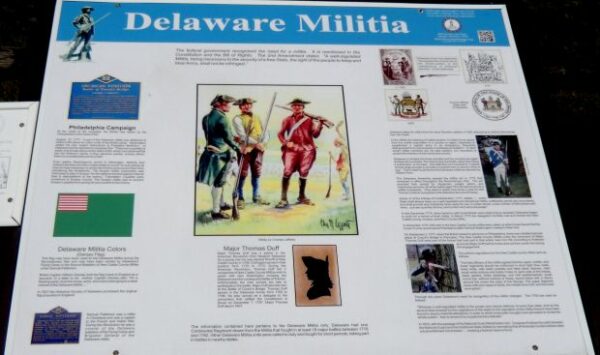 DELAWARE MILITIA WAR MEMORIAL PLAQUE