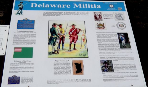 DELAWARE MILITIA WAR MEMORIAL PLAQUE
