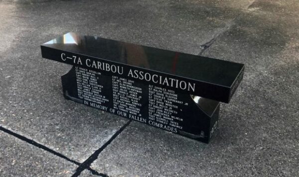 C-7A CARIBOU ASSOCIATION WAR MEMORIAL BENCH