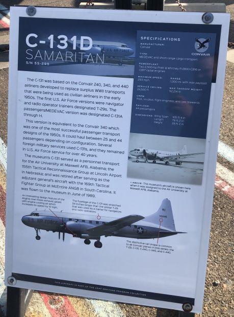 C-131D SAMARITAN WAR MEMORIAL AIRCRAFT PLAQUE