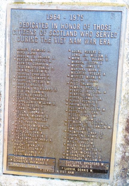 SCOTLAND VIETNAM WAR MEMORIAL PLAQUE