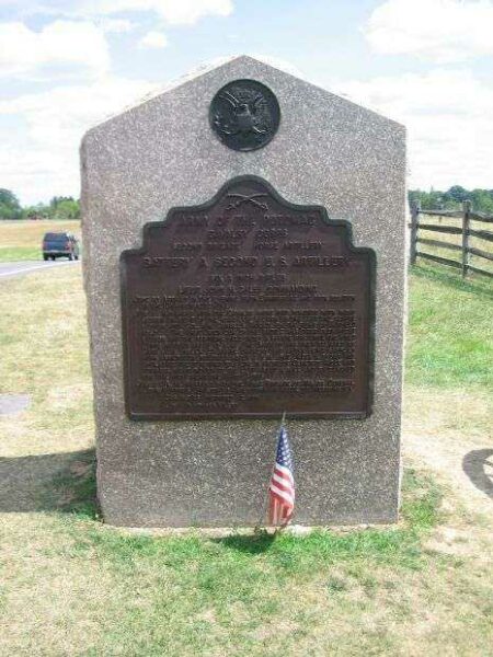 BATTERY A, SECOND U.S. ARTILLERY WAR MEMORIAL I