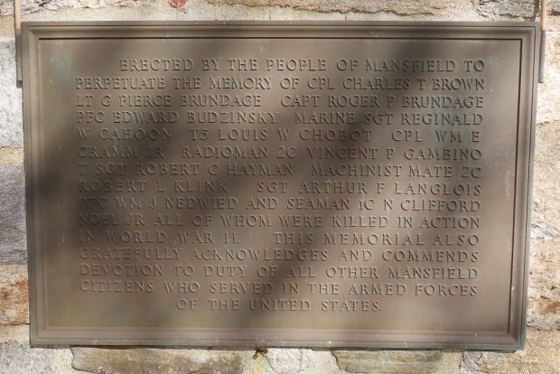 MANSFIELD WORLD WAR II MEMORIAL
