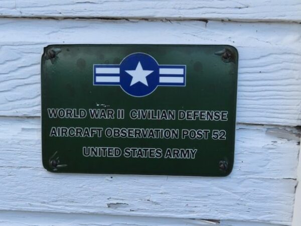 AIRCRAFT OBSERVATION POST 52 MEMORIAL PLAQUE