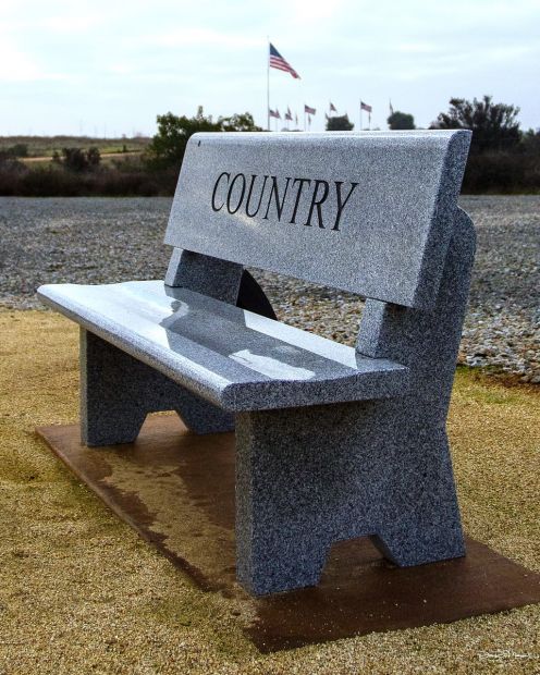 MIRAMAR NATIONAL CEMETERY WAR MEMORIAL BENCH C