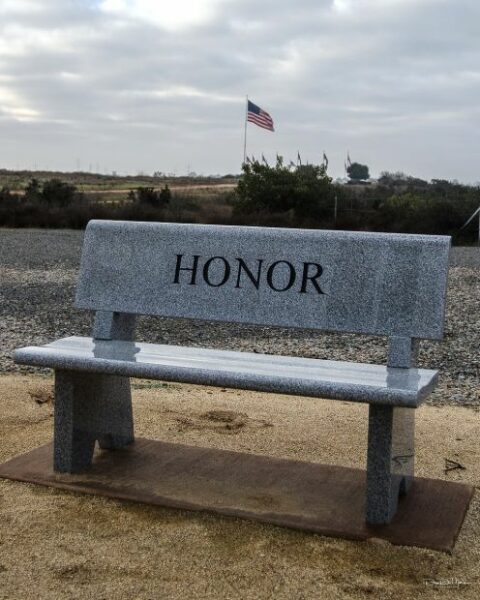 MIRAMAR NATIONAL CEMETERY WAR MEMORIAL BENCH B