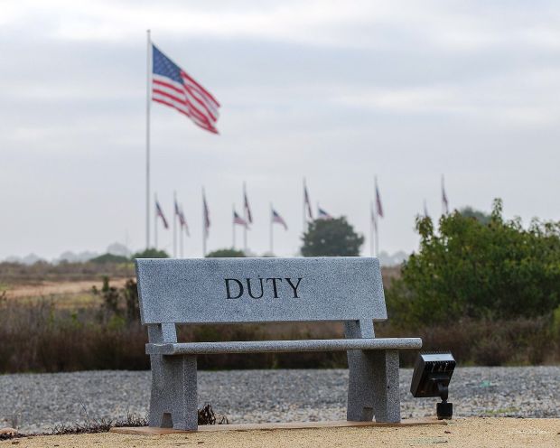 MIRAMAR NATIONAL CEMETERY WAR MEMORIAL BENCH A