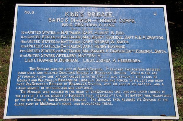 KING’S BRIGADE WAR MEMORIAL PLAQUE 10 A.M.