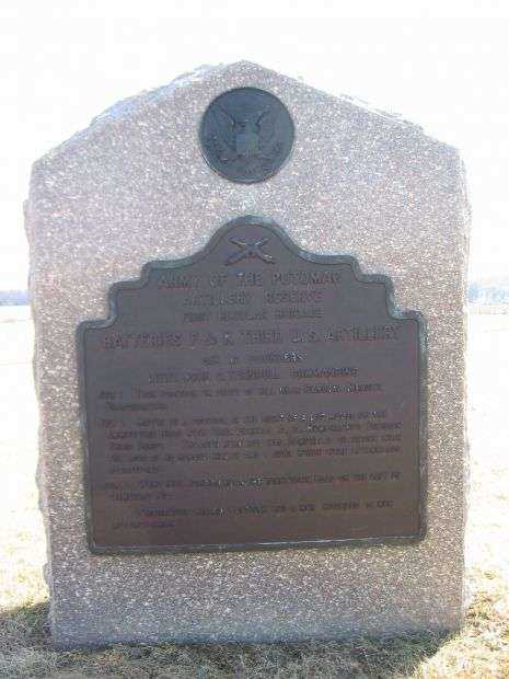 BATTERIES F & K THIRD U.S. ARTILLERY WAR MEMORIAL II