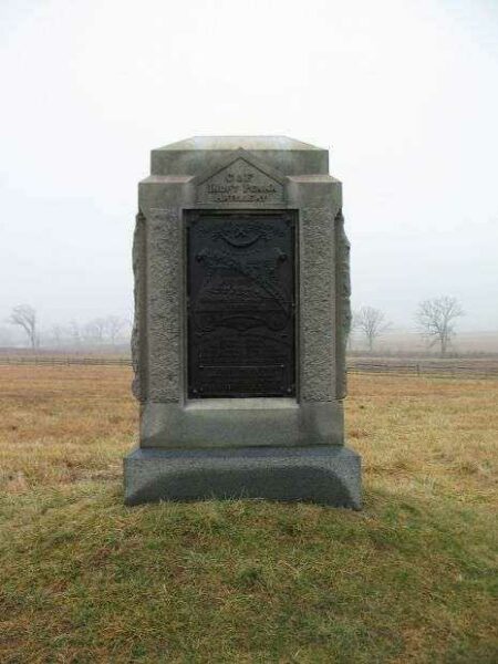 BATTERIES C & F PENNSYLVANIA INDEPENDENT LIGHT ARTILLERY WAR MEMORIAL