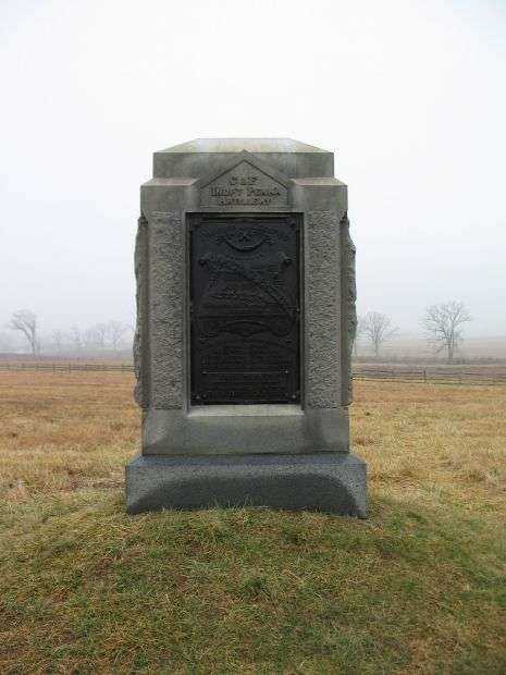 BATTERIES C & F PENNSYLVANIA INDEPENDENT LIGHT ARTILLERY WAR MEMORIAL
