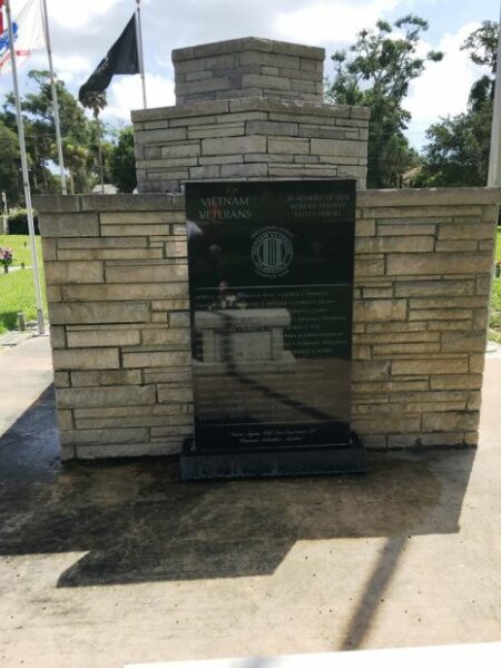 VOLUSIA COUNTY VIETNAM VETERANS WAR MEMORIAL BACK