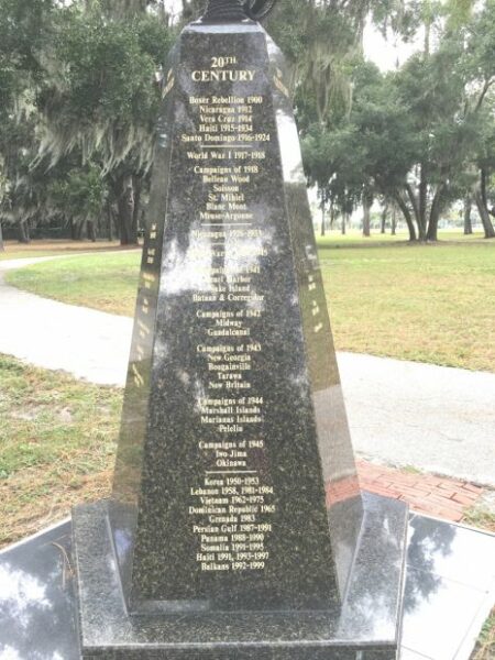 ORLANDO UNITED STATES MARINE CORPS WAR MEMORIAL SIDE D