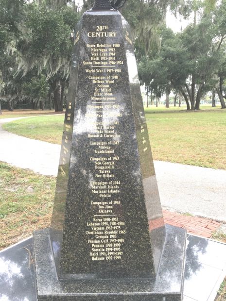 ORLANDO UNITED STATES MARINE CORPS WAR MEMORIAL SIDE D