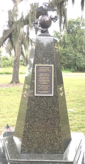 ORLANDO UNITED STATES MARINE CORPS WAR MEMORIAL SIDE A