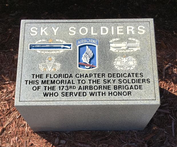 JACKSONVILLE NATIONAL CEMETERY SKY SOLDIERS WAR MEMORIAL