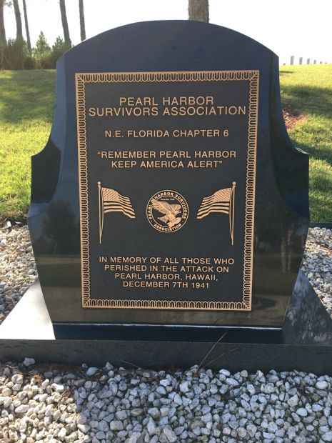 JACKSONVILLE NATIONAL CEMETERY PEARL HARBOR WAR MEMORIAL