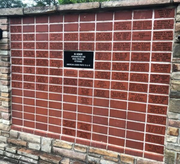 AMERICAN LEGION POST #189 WAR MEMORIAL WALL A