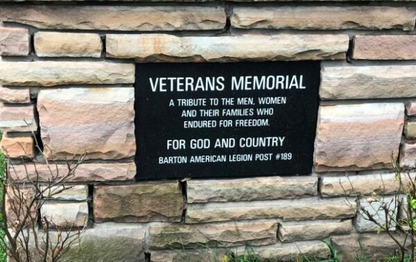 AMERICAN LEGION POST #189 WAR MEMORIAL PLAQUE A