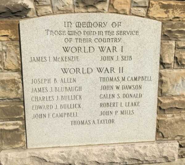 IN MEMORY OF FROSTBURG WAR VETERANS MEMORIAL  HONOR ROLL STONE