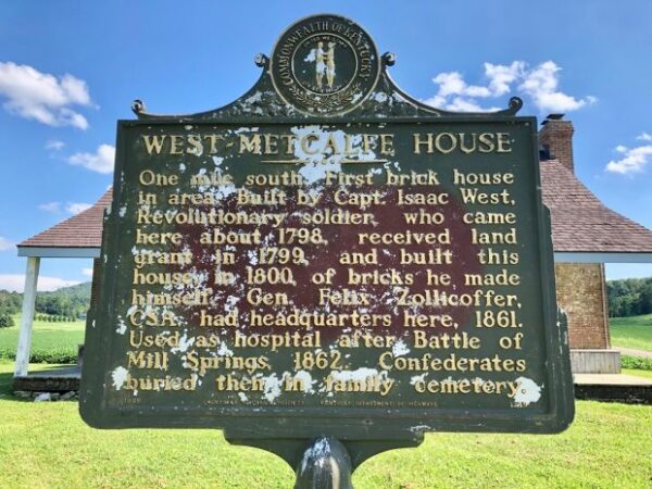 WEST-METCALF HOUSE REVOLUTIONARY WAR MEMORIAL MARKER