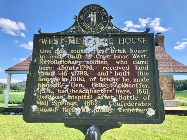 WEST-METCALF HOUSE REVOLUTIONARY WAR MEMORIAL MARKER