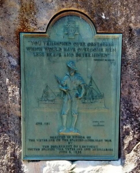 BOWLING GREEN SPANISH AMERICAN WAR MEMORIAL PLAQUE