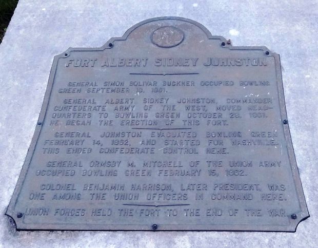 FORT ALBERT SIDNEY JOHNSTON WAR MEMORIAL PLAQUE
