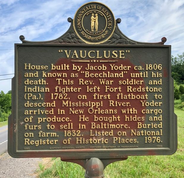 “VAUCLUSE” REV. WAR SOLDIER MEMORIAL MARKER