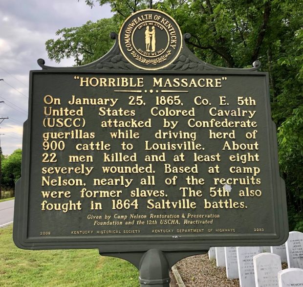 “HORRIBLE MASSACRE” WAR MEMORIAL MARKER