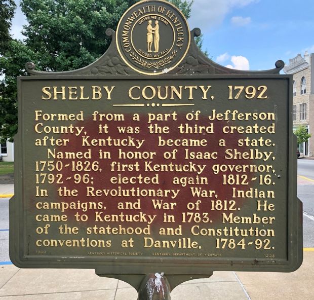 SHELBY COUNTY, 1792 WAR MEMORIAL MARKER