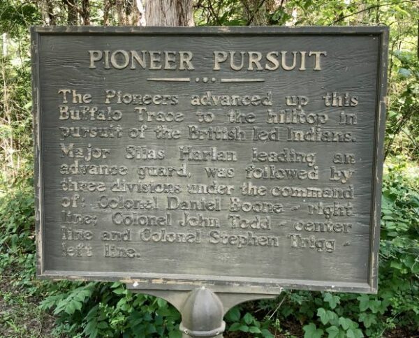 PIONEER PURSUIT WAR MEMORIAL MARKER