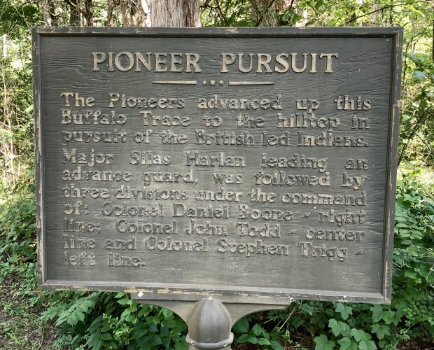PIONEER PURSUIT WAR MEMORIAL MARKER