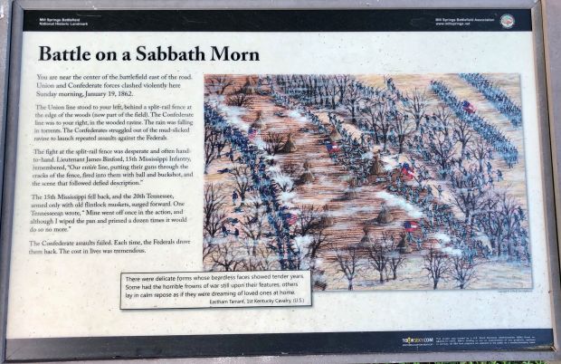 BATTLE ON A SABBATH MORN WAR MEMORIAL PANEL