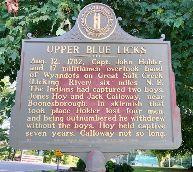 UPPER BLUE LICKS MEMORIAL MARKER