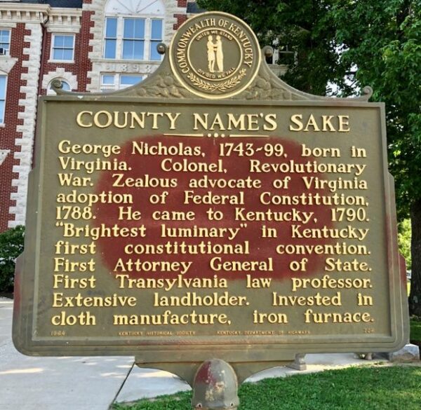 COUNTY NAME’S SAKE REVOLUTIONARY WAR MEMORIAL MARKER