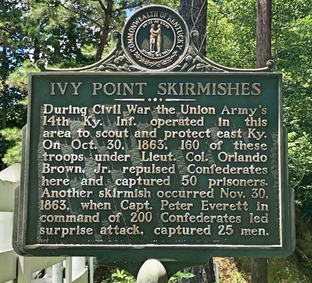 IVY POINT SKIRMISHES WAR MEMORIAL MARKER